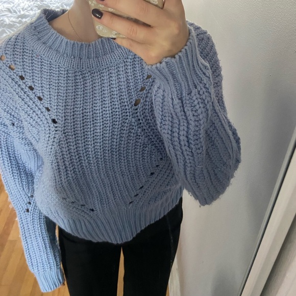 Dynamite blue knit sweater - Picture 2 of 3